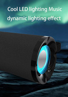 Haut-parleur sans fil 2400mah B13 Hot Wireless Deep Bass RGB Light Portable Outdoor 10W Wireless Speaker for Parties Computers Bike As Male Gift