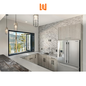 Ventanas plegables de aluminio personalizadas, rotura térmica resistente con diseño moderno para uso en el sótano exterior, ventanas plegables interiores - Product Image 2