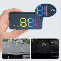 W1s GPS HUD avec affichage de vitesse réglable (KM/MPH) |   Compteur de vitesse USB pour pare-brise de voiture - Compatible avec tous les véhicules
