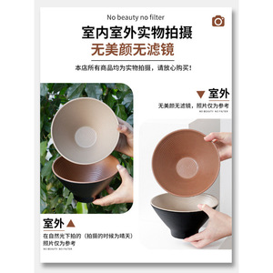 Juego de tazones de melamina de dos tonos Xiang Yuan Mei, resistentes a los arañazos, para uso doméstico y hotelero. - Product Image 3
