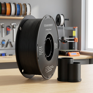 Filamento TINMORRY ABS-CF de 1.75mm y 1kg, Fibra de Carbono Reforzada, Alta Rigidez, Baja Deformación, Rendimiento Estable para Impresoras 3D - Product Image 3