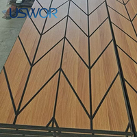 Panneau acoustique en fibre de polyester, panneau mural acoustique en bois sculpté, décoratif, ignifuge, pour studio de musique