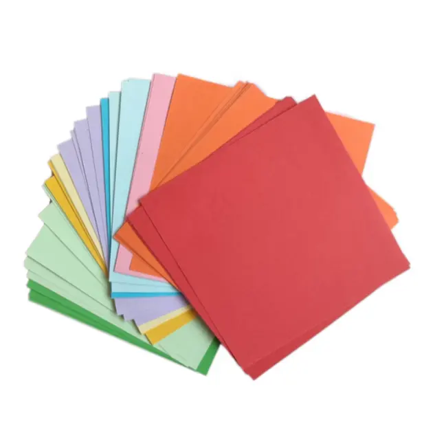 Buena calidad al por mayor 500 hojas por paquete Origami papel Color DIY Origami papel Kit para niños