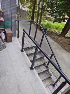 Barandilla de Acero Inoxidable 304 para <span class=keywords><strong>Escaleras</strong></span>, Diseños de Barandas Metálicas de Varilla Sólida para Terrazas y Decks - Product Image 6
