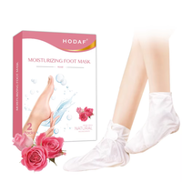 Gants de masque de pied en plastique jetables d'approvisionnement d'usine pour le produit de beauté de soin personnel de forme liquide de gommage exfoliant