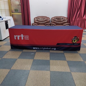 Nappe de table de cocktail flexible multicolore Nappe de bar élastique rectangulaire pour table de publicité pour événements de mariage en plein air - Product Image 5