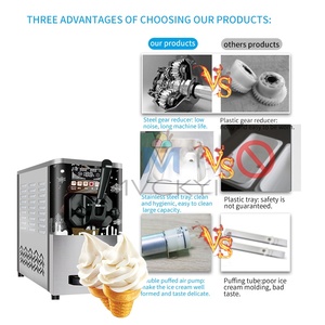 Máquina comercial de helado suave de una sola cabeza Mvckyi con un sabor - Product Image 3