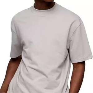 Camisetas Casuales de Alta Calidad para Hombre, Estilo Urbano, Hombros Caídos, Camisetas Extra Grandes, Diseño Personalizado, Algodón Grueso, Camisetas Cuadradas - Product Image 3