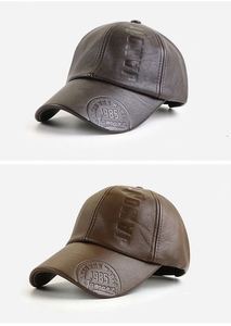 Gorra de Béisbol de Cuero PU con Estampado Jamont en Relieve, Cálida y Moderna para Otoño-Invierno 2022, para Hombres, Deportes al Aire Libre, Venta al Por Mayor en Stock - Product Image 6