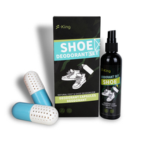 Kit de Carbón Activado Ecológico de Fórmula Natural, Spray Eliminador de Olores y Desodorante en Bola, Ambientador para Zapatos