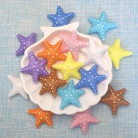 Penjualan Terlaris 100Pcs Manik-Manik Bintang Laut Duyung Warna-Warni, Aksesoris Cabochon untuk Hiasan Kue Ulang Tahun, Perlengkapan Pesta Ulang Tahun