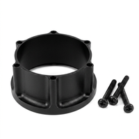 Adaptateur de viseur de tir à l'arc HAUNTU en alliage d'aluminium noir pour viseurs à simple broche Tommy avec lentille 4/6/8 - Tir et chasse en extérieur