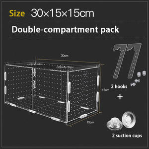 Vis Dubbele Fokken Doos Plastic <span class=keywords><strong>Betta</strong></span> Tank Acryl <span class=keywords><strong>Aquarium</strong></span> Tank Fish Acryl Divider <span class=keywords><strong>Aquarium</strong></span> Isolatie Box <span class=keywords><strong>Aquarium</strong></span> - Product Image 4