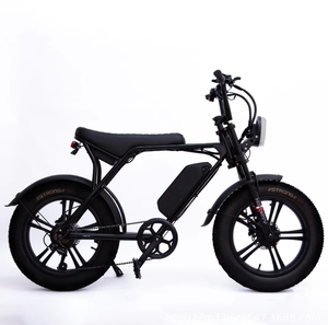 Bicicleta Eléctrica de Montaña con Llantas Gruesas de 20 Pulgadas y 7 Velocidades, Motor Trasero sin Escobillas de 48V 500w, Cuadro de Acero de Alto Carbono, Batería de Litio de Largo Alcance H20 - Product Image 1