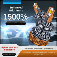 Nouvelle Conception Ampoule de Phare LED de Voiture Haute Puissance 80W 9000LM Double Faisceau 9004 H4 Plug-and-Play avec Refroidissement par Ventilateur pour Remplacement