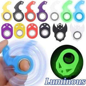 Rotation Decompression Keychain <b>Ring</b> Anxiety Stress Relief Fidget Toys Spinning Key <b>Ring</b> Relieve Fidget Keychain <b>Spinner</b> - Product Image 3