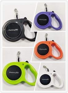 Correa retráctil automática para entrenamiento de mascotas, correas de tracción extensibles de nailon negro, venta al por mayor - Product Image 2