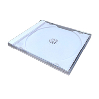 Boîtier de protection pour disque unique en plastique PS vierge de 10,4 mm pour CD de musique, étui de rangement et d'emballage de vente au détail pour disque de jeu PS1/DVD