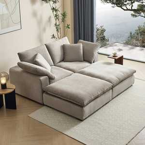 أريكة مودولار مربعة بتصميم إيطالي معاصر على شكل سحابة لغرفة المعيشة في الفيلا - Product Image 6