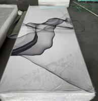 Panneau mural en PVC doré moderne, imperméable, de qualité supérieure, effet marbre UV, pour usage domestique et en salle de sport – Vente chaude