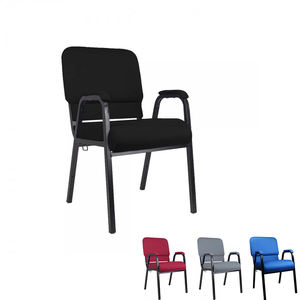 Haofa groothandel stapelbare metalen frame stoelen met stoffen bekleding voor binnen, geschikt voor feesten, kerken, zalen, scholen en vergaderingen. - Product Image 6