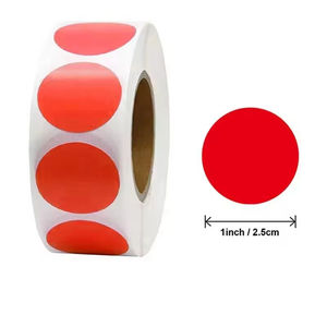 Autocollants ronds effaçables avec visages souriants colorés, étiquettes DIY pour texte manuscrit, adaptés à l'étude, à la publicité et aux promotions - Product Image 5