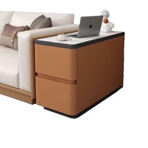 Salon <span class=keywords><strong>canapé</strong></span> côté armoire nordique lumière luxe Rock Board étroit 2 tiroirs de rangement pour Villa appartement hôtels - Product Image 6