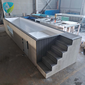Piscine hors sol en fibre <span class=keywords><strong>de</strong></span> verre, piscine carrée hors sol, piscine conteneur et spa jacuzzi prêts à l'emploi - Product Image 4