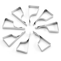 Clips de nappe trapézoïdaux en acier inoxydable, pinces de nappe pour l'extérieur