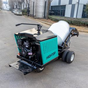 Mini bétonnière sur roues avec boîte de vitesses et moteur, système entièrement hydraulique, alimentée par moteur, pour la construction - Product Image 5