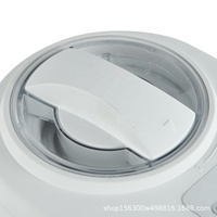 Machine à glace automatique électrique 1L pour usage domestique, avec réservoir en aluminium amovible et fonction de refroidissement automatique, pour la préparation instantanée de glaces.
