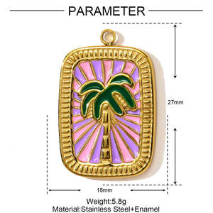 Hongtong AC-166 Edelstahl <span class=keywords><strong>Tarot</strong></span> Vintage Charms Lasted Design Zarte Anhänger für Halskette machen Hot Sale Mode - Product Image 4