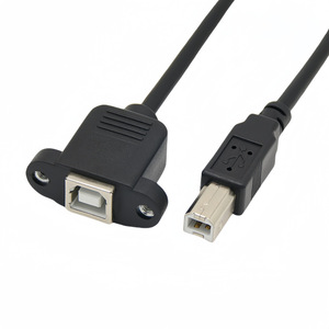 <b>Usb</b> Male To Female <b>Printer</b> Extension <b>Cable</b> With Screw Holes And Ear Tabs <b>For</b> Data Transfer - Product Image 4
