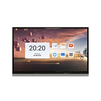 Pantalla Interactiva Táctil 4K de 86 Pulgadas para Sala de Reuniones, Pizarra Electrónica con 20 Puntos Táctiles, Sistema Operativo Android, Colaboración en Línea