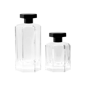 Flacons de parfum rectangulaires <span class=keywords><strong>avec</strong></span> pulvérisateur à pompe, flacons pulvérisateurs 50 ml et 100 ml, flacons en verre pressurisés vides <span class=keywords><strong>avec</strong></span> boîte - Product Image 1