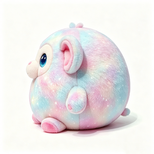 Personaliza el peluche de mono Galaxy, peluche de mono en colores pastel, peluche de mono redondo, peluche de mono gordo - Product Image 2