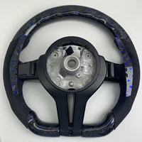 Volant en carbone forgé semi-violet avec LED pour F10 F30 F32 F36 M3 F80 M4 F82 M2 F87 X5 F15 E70 E71 E90 E92