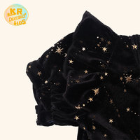 Robe d'été pour enfant fille, motif occidental tendance, respirante, design étoiles, pour les fêtes