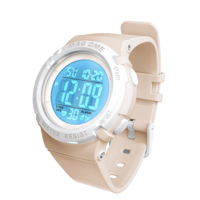 Montre numérique sportive tendance pour filles, marque de luxe, affichage LED, résistante à l'eau