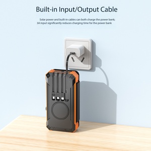 Chargeur solaire extérieur étanche double USB avec chargeur magnétique sans fil PD22.5W à charge rapide, grande capacité, pour téléphone d'<span class=keywords><strong>urgence</strong></span> - Product Image 6