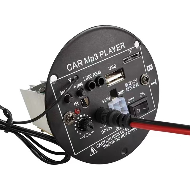 PW-T4 DC12V Power Amplifier Board With USB Port Rechargeable Car Subwoofer Board Power Insert with AUX Function Car Mp3 Player