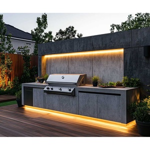 ชุดครัวกลางแจ้งพร้อมที่คลุมหลังคาชุดครัวสวนกลางแจ้งตู้บาร์บีคิว - Product Image 2