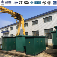 Transformateur de Boîtier Compact pour Sous-Station 11KV 33KV 24KV 50Hz 15KV 400V 1000kVA Triphasé Personnalisé Extérieur Résistant aux Intempéries