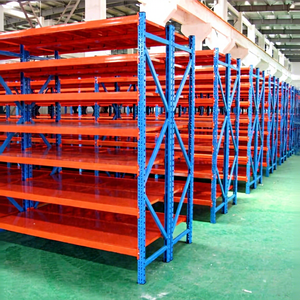200kg-600kg Medium Duty Warehouse Steel <b>Plate</b> Storage Rack Warehouse 50mm Pitch Adjustable Longspan Rack Industrial Shelving - Product Image 2
