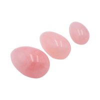 Ensemble de pierre de guérison en cristal pour femme, 3 pièces, pierre précieuse Rose et Quartz, Jade, Yoni, en usine