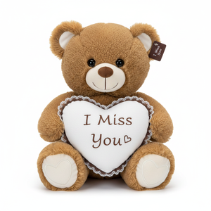 Oso Pardo de Peluche de 24 Pulgadas con Corazón y Sonido, 6 Piezas/Caja, para Suministros del Día de San Valentín - Product Image 4