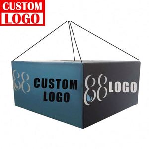 Letrero Publicitario Personalizado de Tela Tensada con Forma Cuadrada para Ferias Comerciales, Banner Colgante de Techo para Stand de Exhibición - Product Image 1