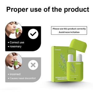 Barra Nasal con Aceite Esencial de Romero para Mejorar la Concentración, la Memoria y Aliviar el Estrés, Aroma Herbal, Ayuda para el Estudio - Product Image 4