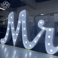 Lettres lumineuses de 4 pieds en lettres cursives pour mariage, grande enseigne lumineuse, lettres illuminées avec prix d'usine