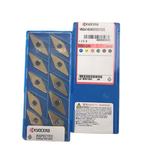 VNGA160408SO1525 A66N KYOCERAS Plaquette en carbure PCD/PCBN revêtue HRC45-65 100% Originale Outils CNC pour opérations de tournage externe 1 - Product Image 1